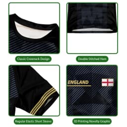 2026 New England Flag Printed Jersey Fashion Casual Streetwear Short Sleeve Top Men's And Women's Soccer Training O-Neck T-shirt