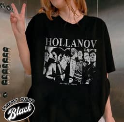 Vintage Hollanov T-shirt, Hudson Williams Connor Storrie Shirt, Heated Rivalry Merch Tee Ilya Rozanov Shane Hollander Soft Shirt