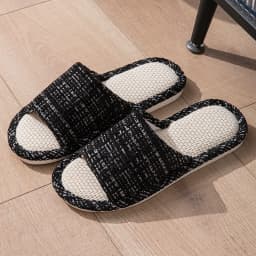 Linen Women Slippers House Flats Four Seasons Luxury Designer Shoes Girls Gift New Summer Indoor Slides Non-Slip Floor Soft Sole