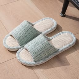 Linen Women Slippers House Flats Four Seasons Luxury Designer Shoes Girls Gift New Summer Indoor Slides Non-Slip Floor Soft Sole