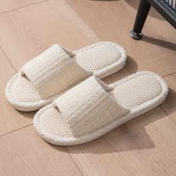 Linen Women Slippers House Flats Four Seasons Luxury Designer Shoes Girls Gift New Summer Indoor Slides Non-Slip Floor Soft Sole