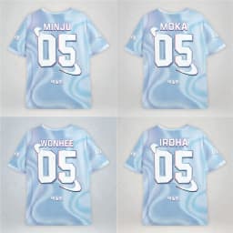 2026 Women Men Fashion Short Sleeve Illit Minju Fans Summer Tee Lightweight Sport Daily Tee Oversized Sport Children T-Shirts