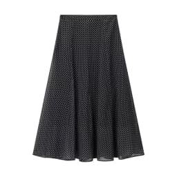 CharmChant Women's Polka Dot Sheer Chiffon Oversized Shirt & Maxi Skirt 2 Piece Set Spring 2026 Retro Elegant Chic Party Outfits