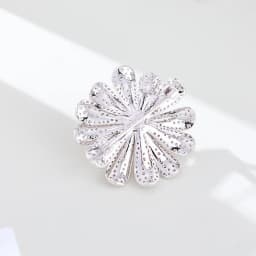 Light luxury zircon daisy sunflower brooch simple and elegant luxury neckline decorative pin summer anti-exposure buckle