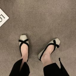 New Bowknot Shallow Soft-soled Women’s Loafers, French-style Versatile Square-toe Flats, Flat Ballet Shoes Spring and Autumn 141