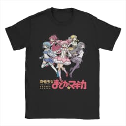 Men's T-Shirts Mahou Shoujo Homura Akemi Casual Cotton Tees Short Sleeve Madoka Magica Anime T Shirt O Neck Clothing Gift Idea