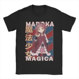 Men's T-Shirts Mahou Shoujo Homura Akemi Casual Cotton Tees Short Sleeve Madoka Magica Anime T Shirt O Neck Clothing Gift Idea