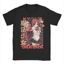 Men's T-Shirts Mahou Shoujo Homura Akemi Casual Cotton Tees Short Sleeve Madoka Magica Anime T Shirt O Neck Clothing Gift Idea