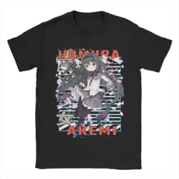 Men's T-Shirts Mahou Shoujo Homura Akemi Casual Cotton Tees Short Sleeve Madoka Magica Anime T Shirt O Neck Clothing Gift Idea