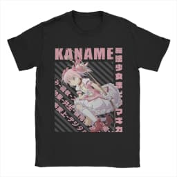 Men's T-Shirts Mahou Shoujo Homura Akemi Casual Cotton Tees Short Sleeve Madoka Magica Anime T Shirt O Neck Clothing Gift Idea