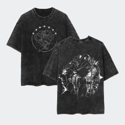 Anime Dragon Ball Cosplay Washed Goku T-Shirt Cotton Large Casual Sports Vegeta Gym T-Shirt Men's Harajuku Tee Clothing