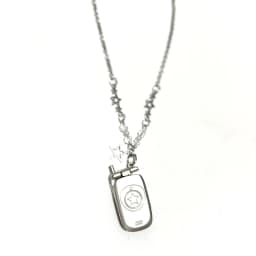 Punk 90s Aesthetic Pink Phone Pendant Necklace for Women Cartoon Goth Star Beads Pendant Y2K Necklace Jewelry Harajuku Fashion