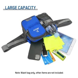 1PCSFanny Pack Waist Bag - Unisex Running Gear with Phone & Water Bottle Holder, Adjustable Belt for Travel, Workout & Hiking