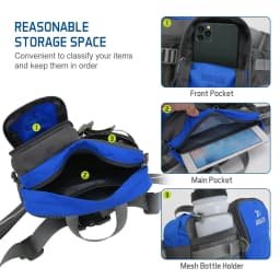 1PCSFanny Pack Waist Bag - Unisex Running Gear with Phone & Water Bottle Holder, Adjustable Belt for Travel, Workout & Hiking