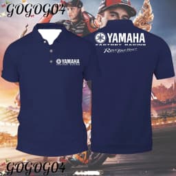 YAMAHA Motorcycle Racing Team Polo Shirt Exclusive Racing Version MXGP Off-Road Riding Short Sleeve Venue Uniform Work Shirt