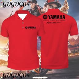 YAMAHA Motorcycle Racing Team Polo Shirt Exclusive Racing Version MXGP Off-Road Riding Short Sleeve Venue Uniform Work Shirt