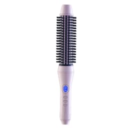 1.5 Inch 2-in-1 Thermal Brush Professional Negative Ion Curling Iron Brush Heated Round Brush for Blowout Volumizing, Portabl