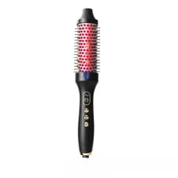 1.5 Inch 2-in-1 Thermal Brush Professional Negative Ion Curling Iron Brush Heated Round Brush for Blowout Volumizing, Portabl
