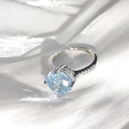 925 Sterling Silver Stylish Fine Octagon Millennium Rose Cut Zircon Ring Birthday Party Anniversary Gift