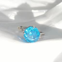 925 Sterling Silver Stylish Fine Octagon Millennium Rose Cut Zircon Ring Birthday Party Anniversary Gift