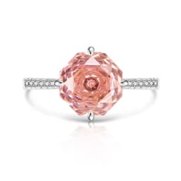 925 Sterling Silver Stylish Fine Octagon Millennium Rose Cut Zircon Ring Birthday Party Anniversary Gift