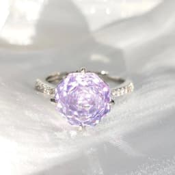 925 Sterling Silver Stylish Fine Octagon Millennium Rose Cut Zircon Ring Birthday Party Anniversary Gift