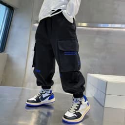 New Boys Cargo Pants Summer Autumn Casual Long Style Trousers Kids Joggers Spring Children Sport Pants 4-14 Years