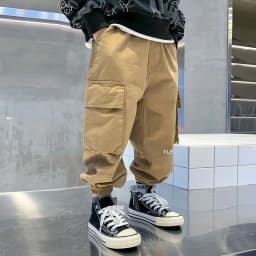 New Boys Cargo Pants Summer Autumn Casual Long Style Trousers Kids Joggers Spring Children Sport Pants 4-14 Years