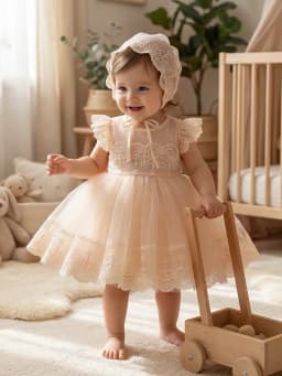 Baby Girl 0-2 Years Old Baby Wine Red Baptism Dress,Lace Net Skirt,Princess Dress,Wedding Flower Girl Dress,Birthday,With Hat