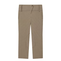 European and American style women's new fashion stripe slim-fit suit jacket and high-waisted pants set