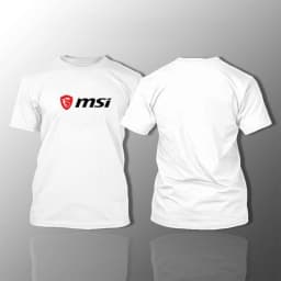 MSI Red Dragon Logo Round-neck Short-sleeved T-shirt Computer City Geek Workwear Faith Clothing Men's Casual Top