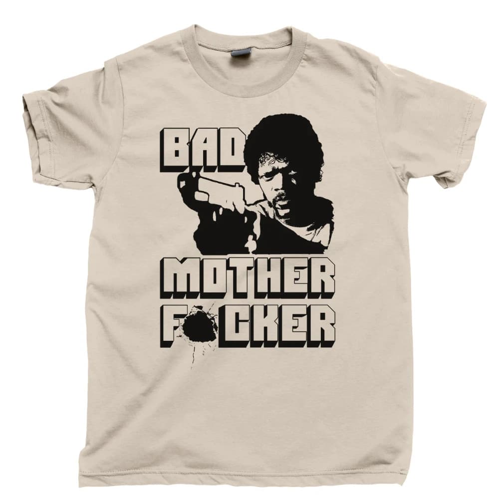 Pulp Fiction T-shirt BMF wallet Jules Winfield Vincent Vega John Travolta pure cotton loose-fitting casual shirt for couples