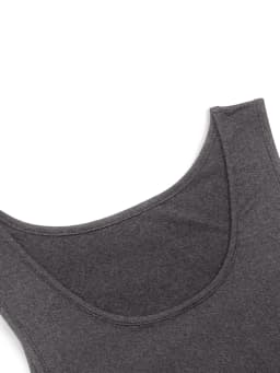 Summer 2026 Basic Sleeveless Tank Dress Solid Color Crew Neck Loose A-Line T-Shirt Casual Daily Wear