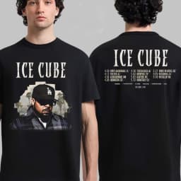 Ice Cube 2026 40s Attitude Tour North America T-shirt Couple Casual Comfort Loose Shirt  oversized t shirt mens t shirts