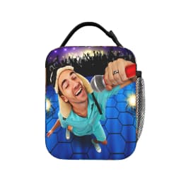 Danny Go Animated Programs Lunch Bag Cute Lunch Box Portable Zipper Thermal Lunch Bags For Men Waterproof Print Cooler Bag