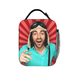 Danny Go Animated Programs Lunch Bag Cute Lunch Box Portable Zipper Thermal Lunch Bags For Men Waterproof Print Cooler Bag