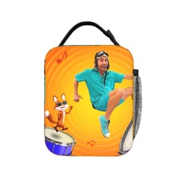 Danny Go Animated Programs Lunch Bag Cute Lunch Box Portable Zipper Thermal Lunch Bags For Men Waterproof Print Cooler Bag