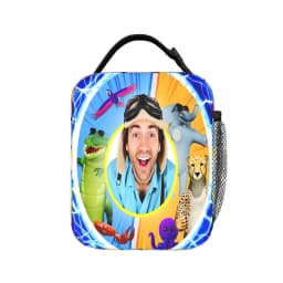 Danny Go Animated Programs Lunch Bag Cute Lunch Box Portable Zipper Thermal Lunch Bags For Men Waterproof Print Cooler Bag