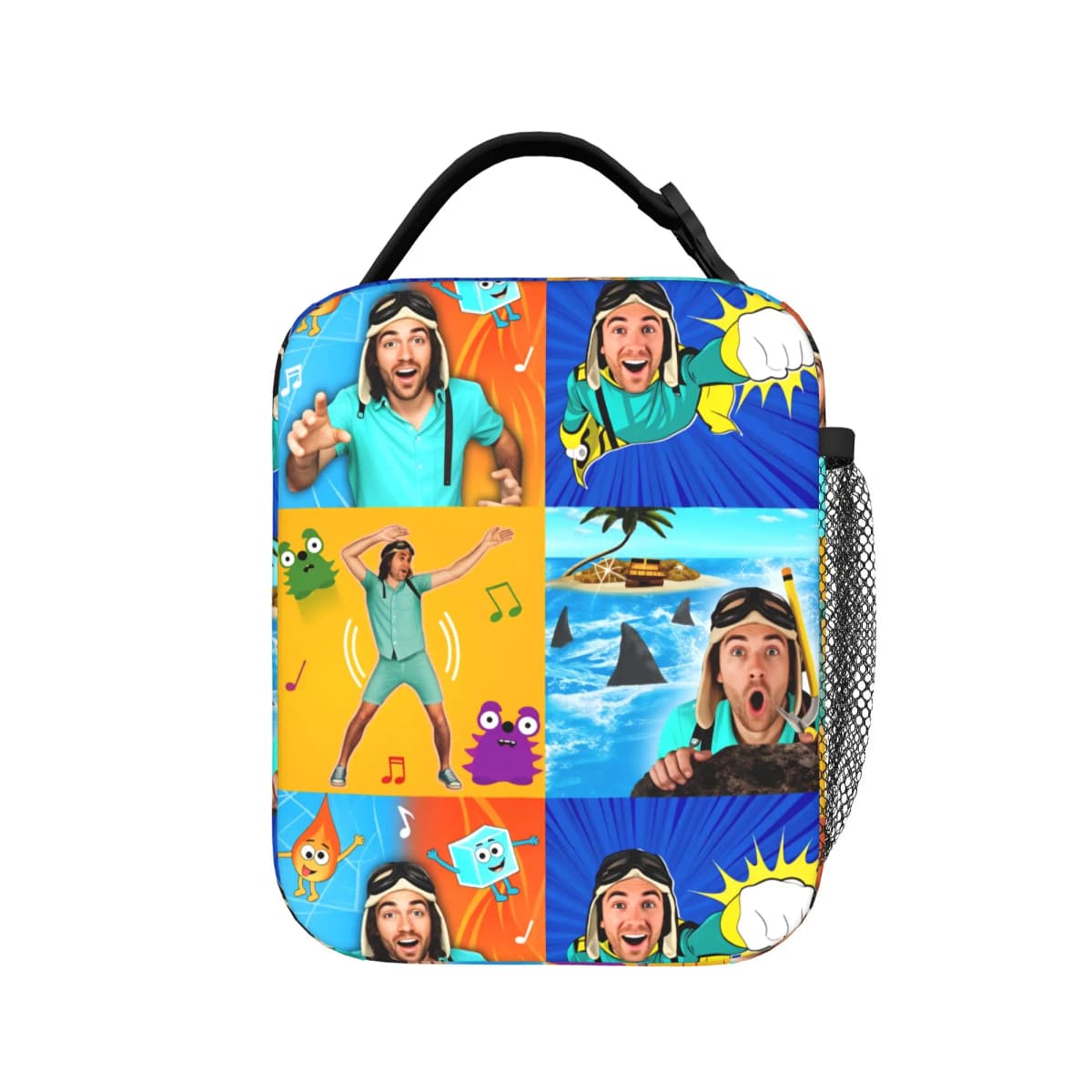 Danny Go Animated Programs Lunch Bag Cute Lunch Box Portable Zipper Thermal Lunch Bags For Men Waterproof Print Cooler Bag