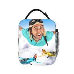 Danny Go Animated Programs Lunch Bag Cute Lunch Box Portable Zipper Thermal Lunch Bags For Men Waterproof Print Cooler Bag