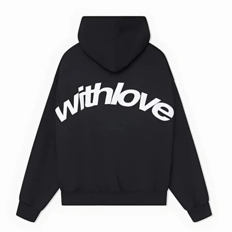 European and American Cross Border Simple and Versatile Men's Women's Printed Hoodie American Couple Retro Loose Trendy Brand