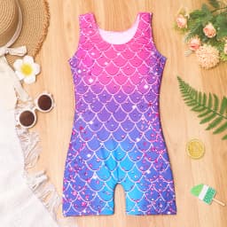 Girls Swimsuits Mermaid Bathing Suits Toddler Kids One Piece Swimwear Summer Beach Sport Swimming Costume