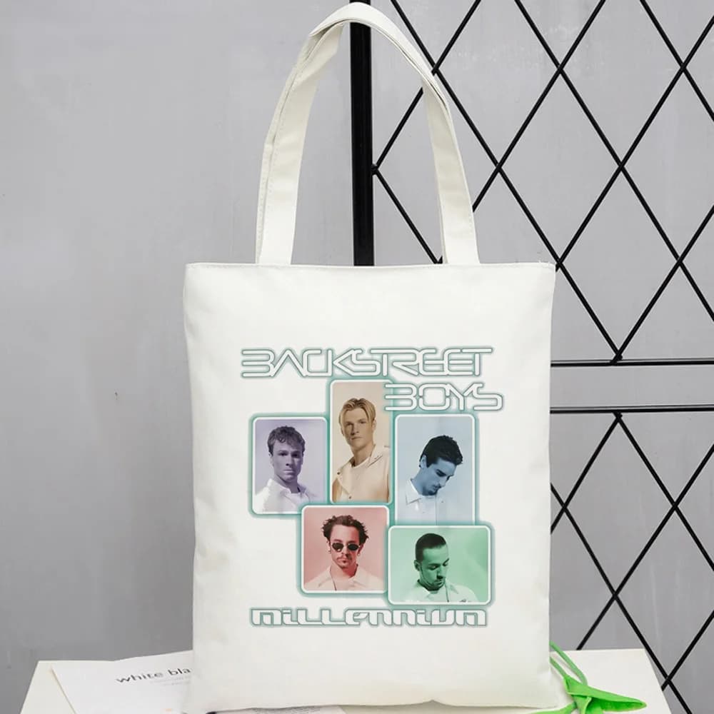 Backstreet Boys tote bag canvas torba na zakupy einkaufstasche grocery shopper woman