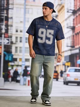 Men Mesh T Shirt Summer Casual Sport Short Sleeve Breathable 95 Print Loose Fit Streetwear for Daily Workout Outdoor Activities