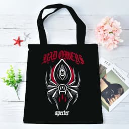 Bad Omens tote bag y2k shopping einkaufstasche grocery foldable femme