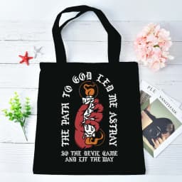 Bad Omens tote bag y2k shopping einkaufstasche grocery foldable femme