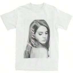 Y2K Harajuku Retro T-shirt Trendy Lana Del Rey Printed T-shirt Summer New Style Suitable for Both Men and Women