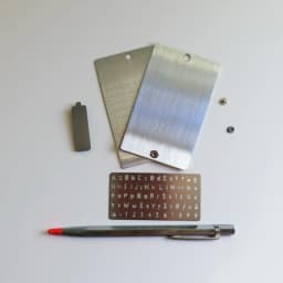 A Set of Stainless Steel Password Book Cold Wallet Suitable for Bitcoin Cryptocurrency Dogecoin Password Storage Compatible With