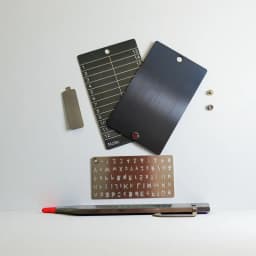 A Set of Stainless Steel Password Book Cold Wallet Suitable for Bitcoin Cryptocurrency Dogecoin Password Storage Compatible With
