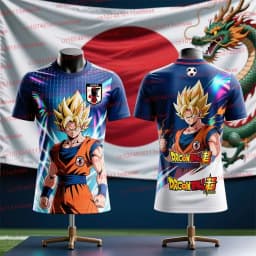 Japan Football Jersey 2026 New Dragon Ball Anime Football Shirt Goku Super Saiyan Special Edition Football Jersey Kit Kid Jersey